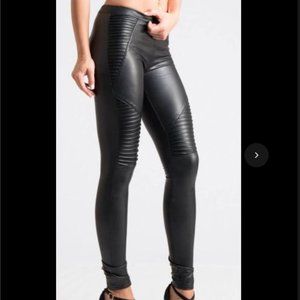 Faux Leather Moto Leggings
